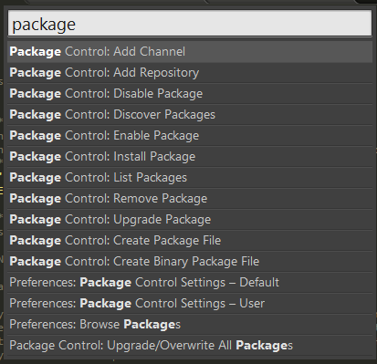 SublimeText3PackageControl
