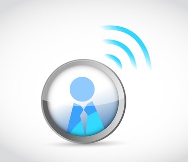 Icon button with a wifi connection